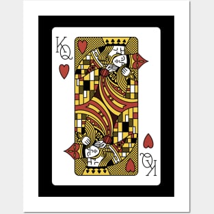 The Kiss Playing Card Klimt by Tobe Fonseca Posters and Art